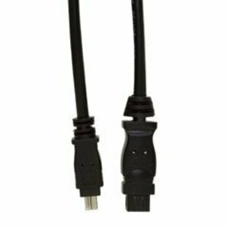 SWE-TECH 3C Firewire 400 9 Pin to 4 Pin cable, Black, IEEE-1394a, 10 foot FWT10E3-94010BK